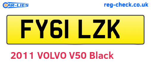 FY61LZK are the vehicle registration plates.