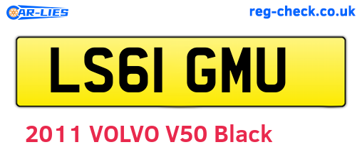 LS61GMU are the vehicle registration plates.
