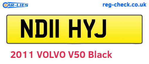 ND11HYJ are the vehicle registration plates.