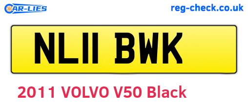 NL11BWK are the vehicle registration plates.