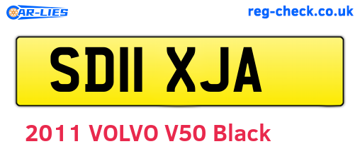 SD11XJA are the vehicle registration plates.