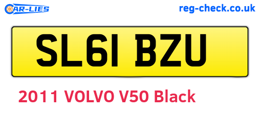 SL61BZU are the vehicle registration plates.