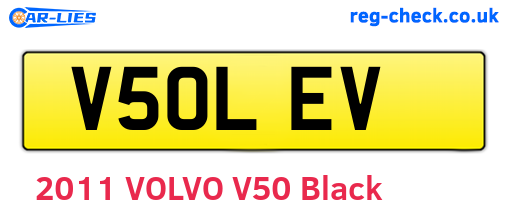 V50LEV are the vehicle registration plates.