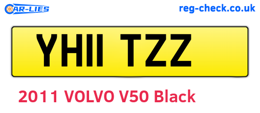 YH11TZZ are the vehicle registration plates.