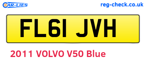 FL61JVH are the vehicle registration plates.