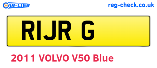 R1JRG are the vehicle registration plates.