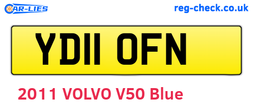 YD11OFN are the vehicle registration plates.