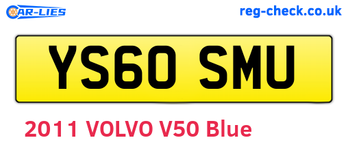 YS60SMU are the vehicle registration plates.