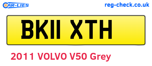 BK11XTH are the vehicle registration plates.