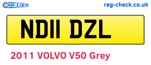 ND11DZL are the vehicle registration plates.