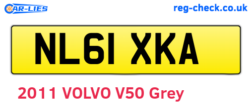 NL61XKA are the vehicle registration plates.