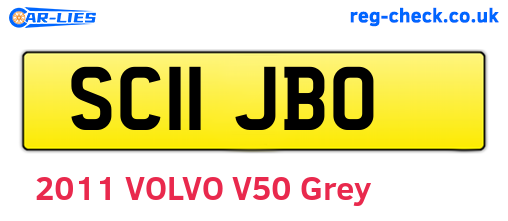 SC11JBO are the vehicle registration plates.