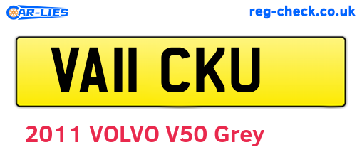 VA11CKU are the vehicle registration plates.