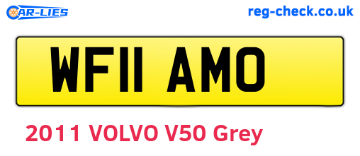 WF11AMO are the vehicle registration plates.