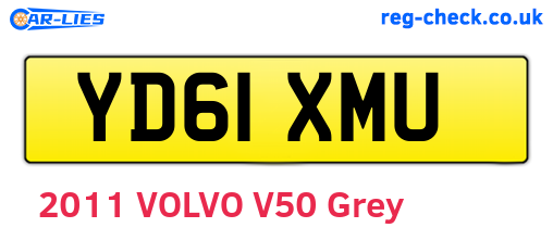 YD61XMU are the vehicle registration plates.