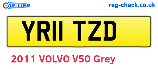 YR11TZD are the vehicle registration plates.
