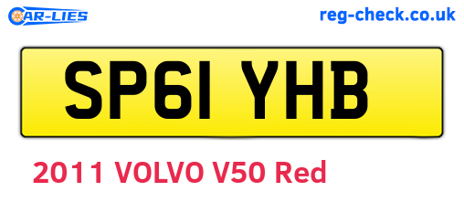SP61YHB are the vehicle registration plates.