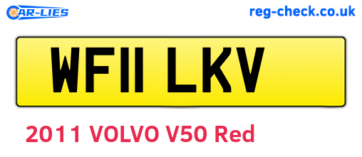 WF11LKV are the vehicle registration plates.