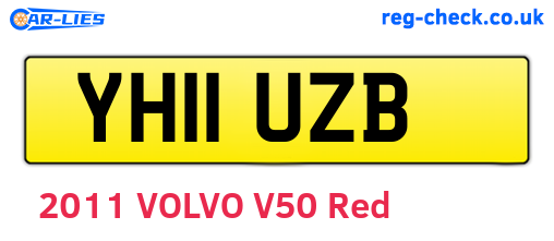 YH11UZB are the vehicle registration plates.