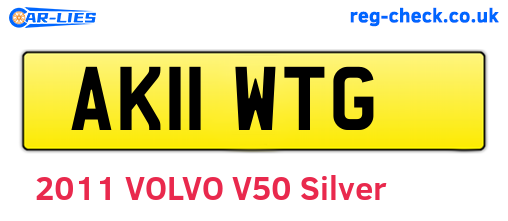 AK11WTG are the vehicle registration plates.