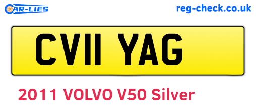 CV11YAG are the vehicle registration plates.