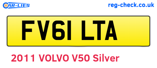 FV61LTA are the vehicle registration plates.