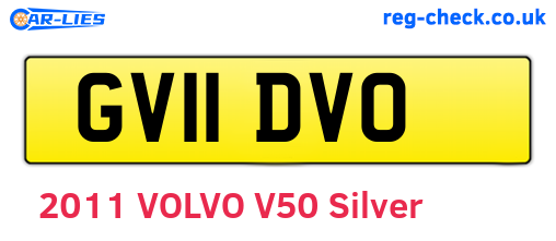GV11DVO are the vehicle registration plates.