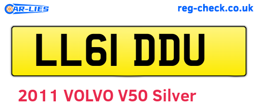 LL61DDU are the vehicle registration plates.