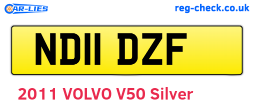 ND11DZF are the vehicle registration plates.