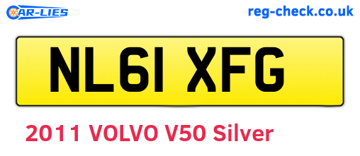 NL61XFG are the vehicle registration plates.