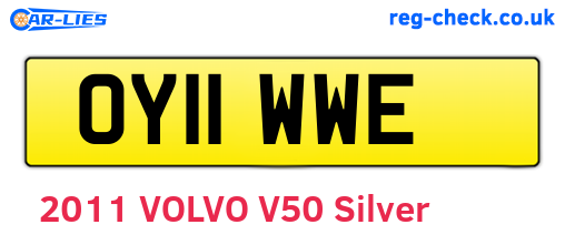 OY11WWE are the vehicle registration plates.