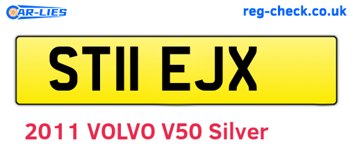 ST11EJX are the vehicle registration plates.