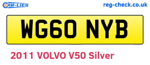 WG60NYB are the vehicle registration plates.