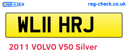 WL11HRJ are the vehicle registration plates.