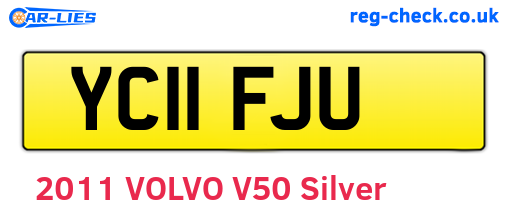 YC11FJU are the vehicle registration plates.