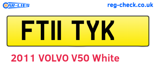FT11TYK are the vehicle registration plates.