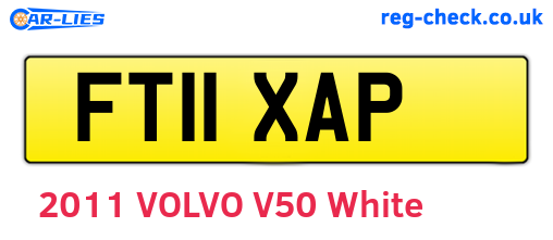 FT11XAP are the vehicle registration plates.