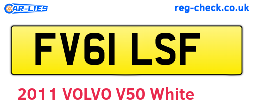 FV61LSF are the vehicle registration plates.