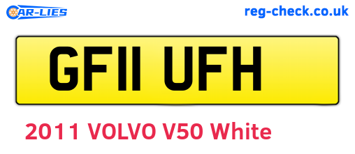 GF11UFH are the vehicle registration plates.