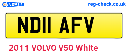 ND11AFV are the vehicle registration plates.