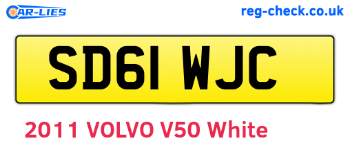 SD61WJC are the vehicle registration plates.