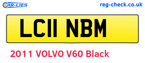 LC11NBM are the vehicle registration plates.