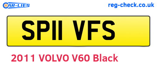 SP11VFS are the vehicle registration plates.
