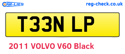 T33NLP are the vehicle registration plates.