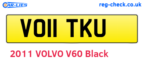 VO11TKU are the vehicle registration plates.