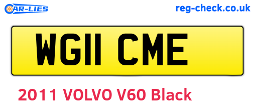 WG11CME are the vehicle registration plates.