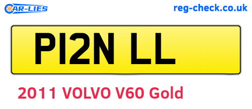 P12NLL are the vehicle registration plates.