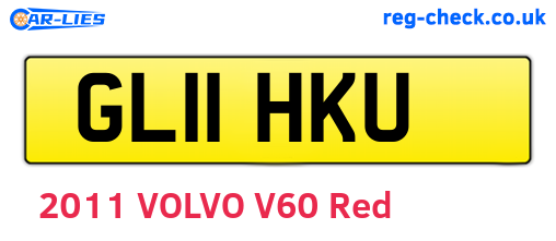 GL11HKU are the vehicle registration plates.