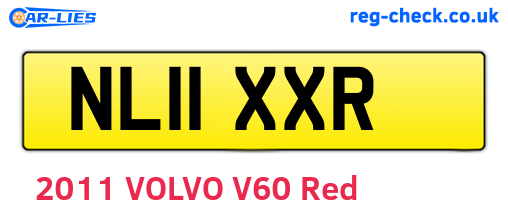 NL11XXR are the vehicle registration plates.