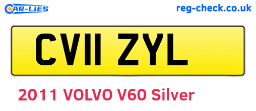 CV11ZYL are the vehicle registration plates.